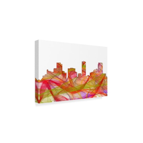 Marlene Watson 'Denver Colorado Skyline' Canvas Art,30x47